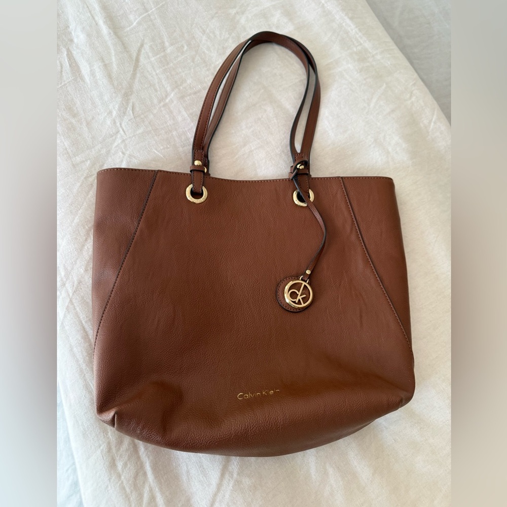 Calvin Klein Brown Tote Bag - 12”x14”